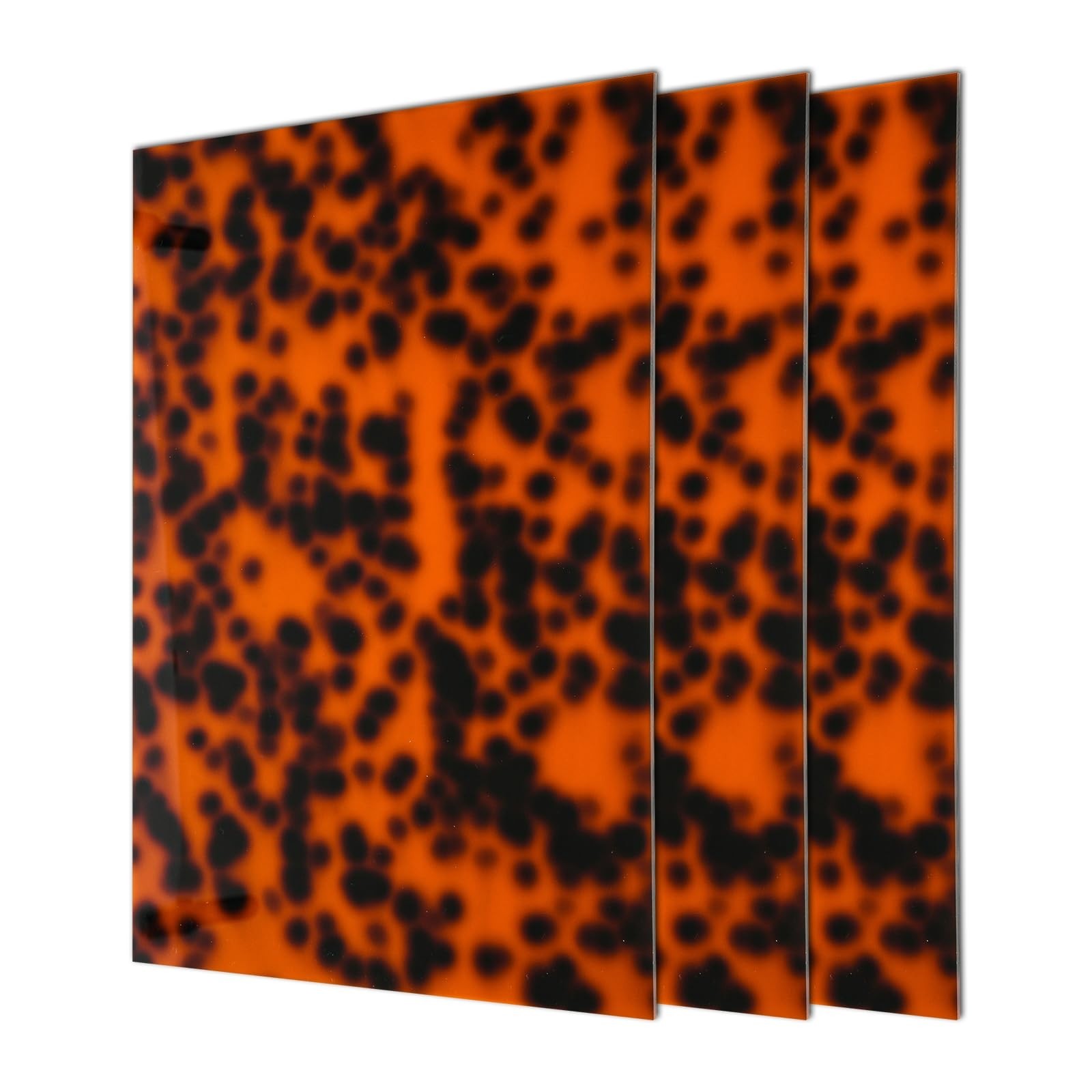 Tortoise Shell Acrylic Sheets 1/8″ Thick Leopard Pattern Opaque Plastic Panels f