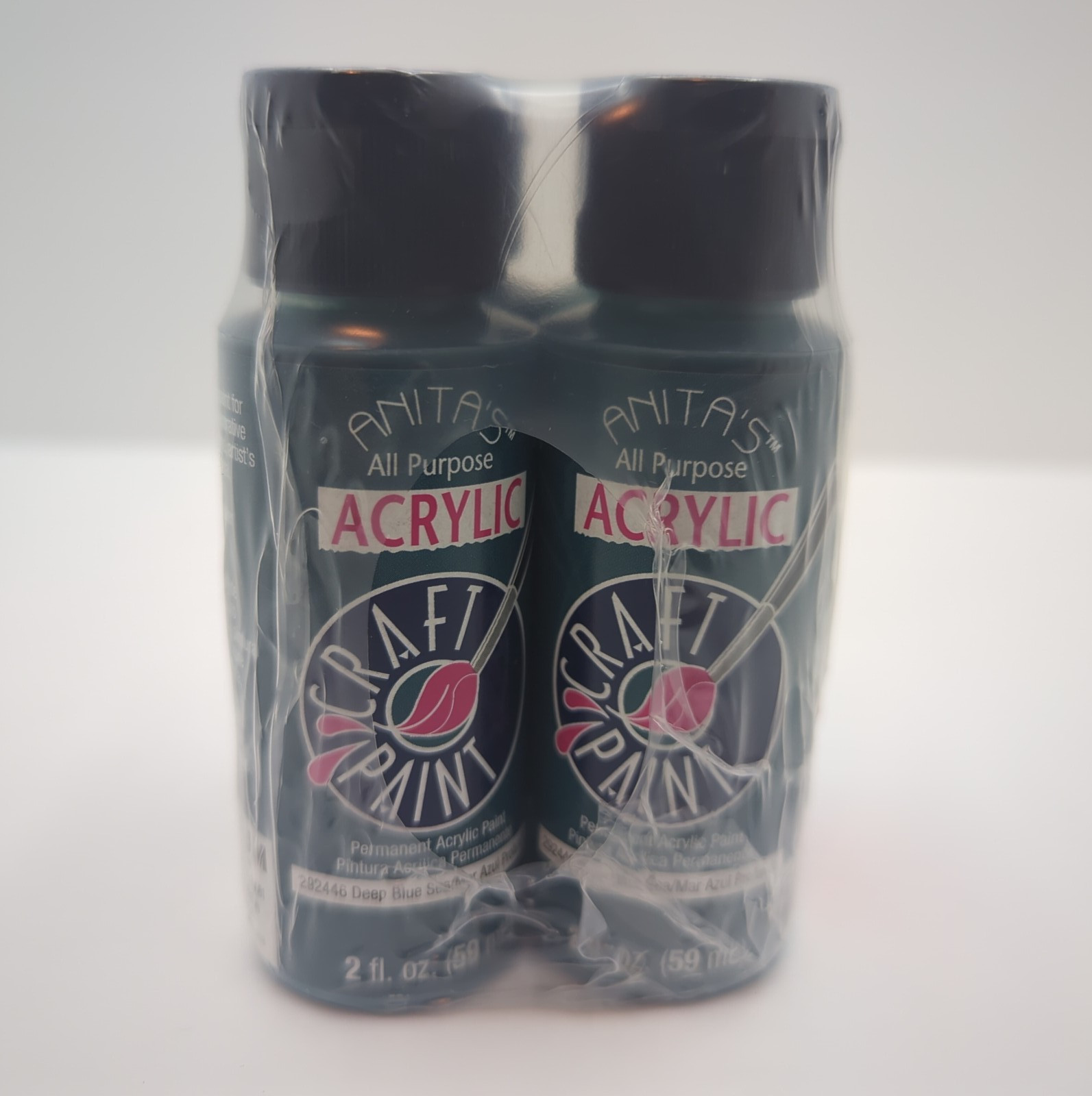 Anitas Acrylic Paint 2oz 4 Pack All Purpose Craft Paint – Deep Blue Sea