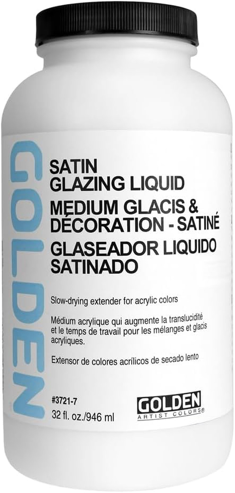 Satin Acrylic Glazing Liquid Medium – 32 Oz for Stunning Art Effects