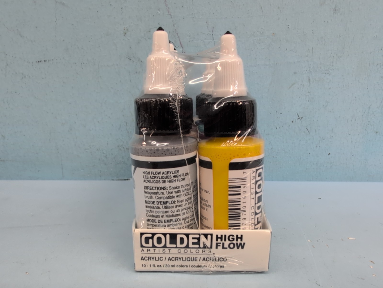 Golden High Flow Acrylic Ink / Liquid Fluid Paint 10 x 1 oz Set