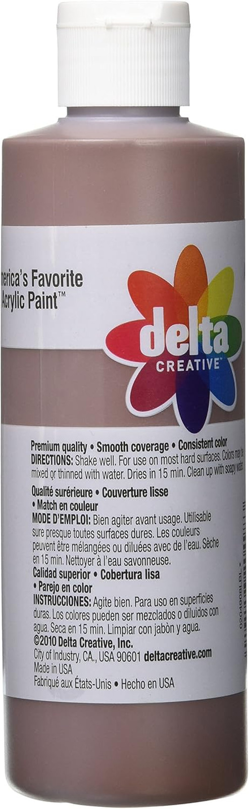 Ceramcoat Acrylic Paint in Assorted Colors (8 Oz), 020498, Spice Brown