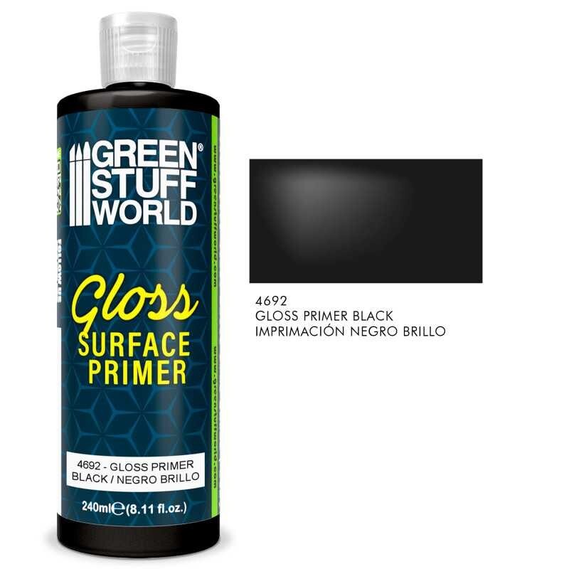 Gloss Surface Primer 240ml – Black – for Airbrush and Brush Acrylic Paint