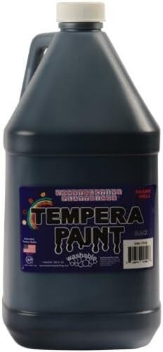 Black Washable Tempera Paint 1 Gallon Classroom Art Supplies Kids School