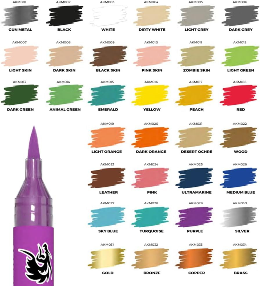 AK Interactive Special Box Playmarkers Full Range – 34 Paint Markers