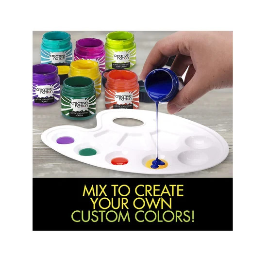 Creative Nation 12 Colors Acrylic Leather Paint for Shoes & Leather Accessories