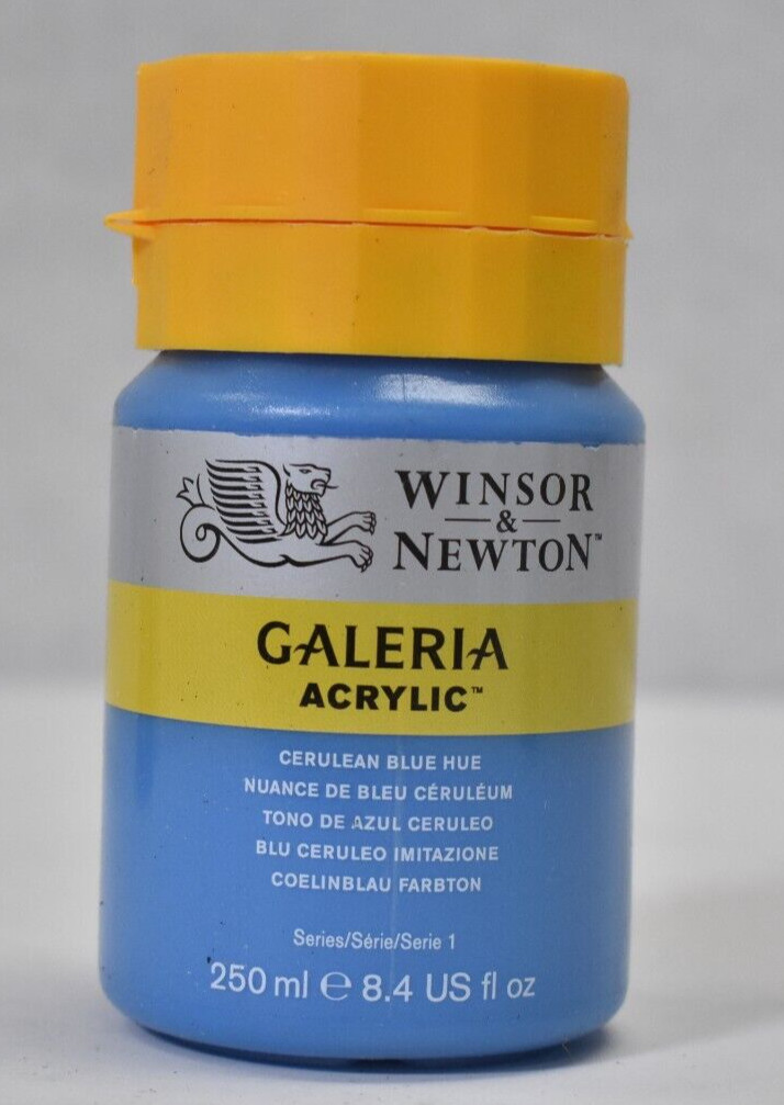 Winsor & Newton Galeria Acrylic Paint Tub 8.4oz 250ml Cerulean Blue Hue Color