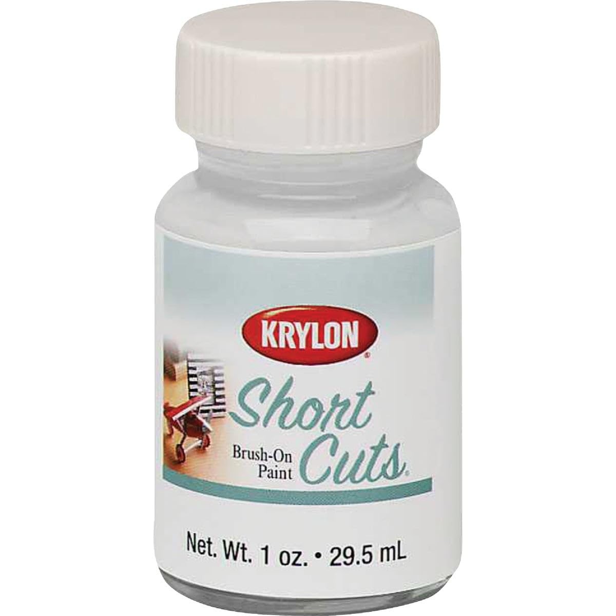 Krylon Short Cuts 1 Ounce Gloss White Enamel Paint for Arts Crafts and Hobbies